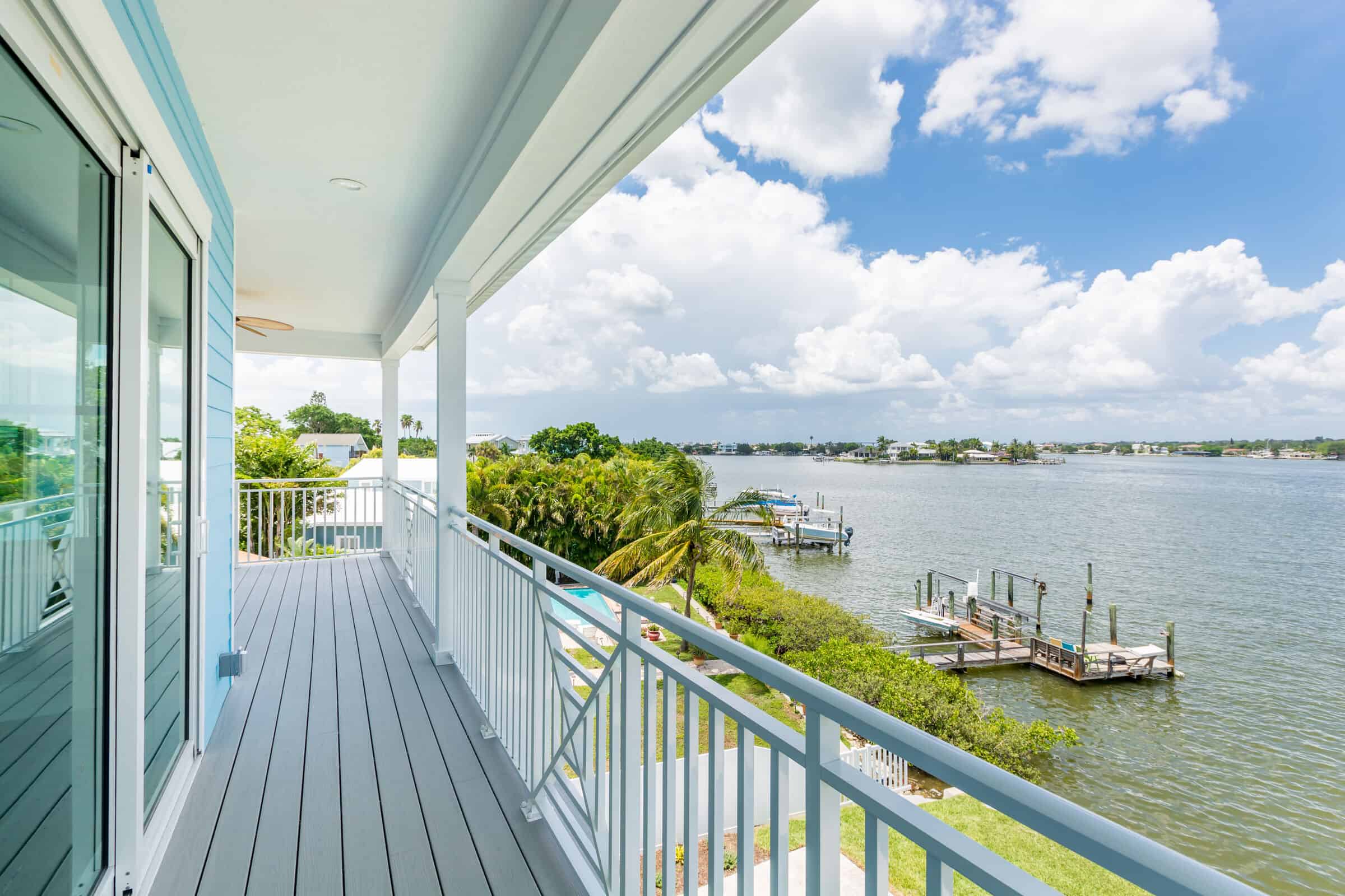 Custom coastal home detail in Tampa Bay