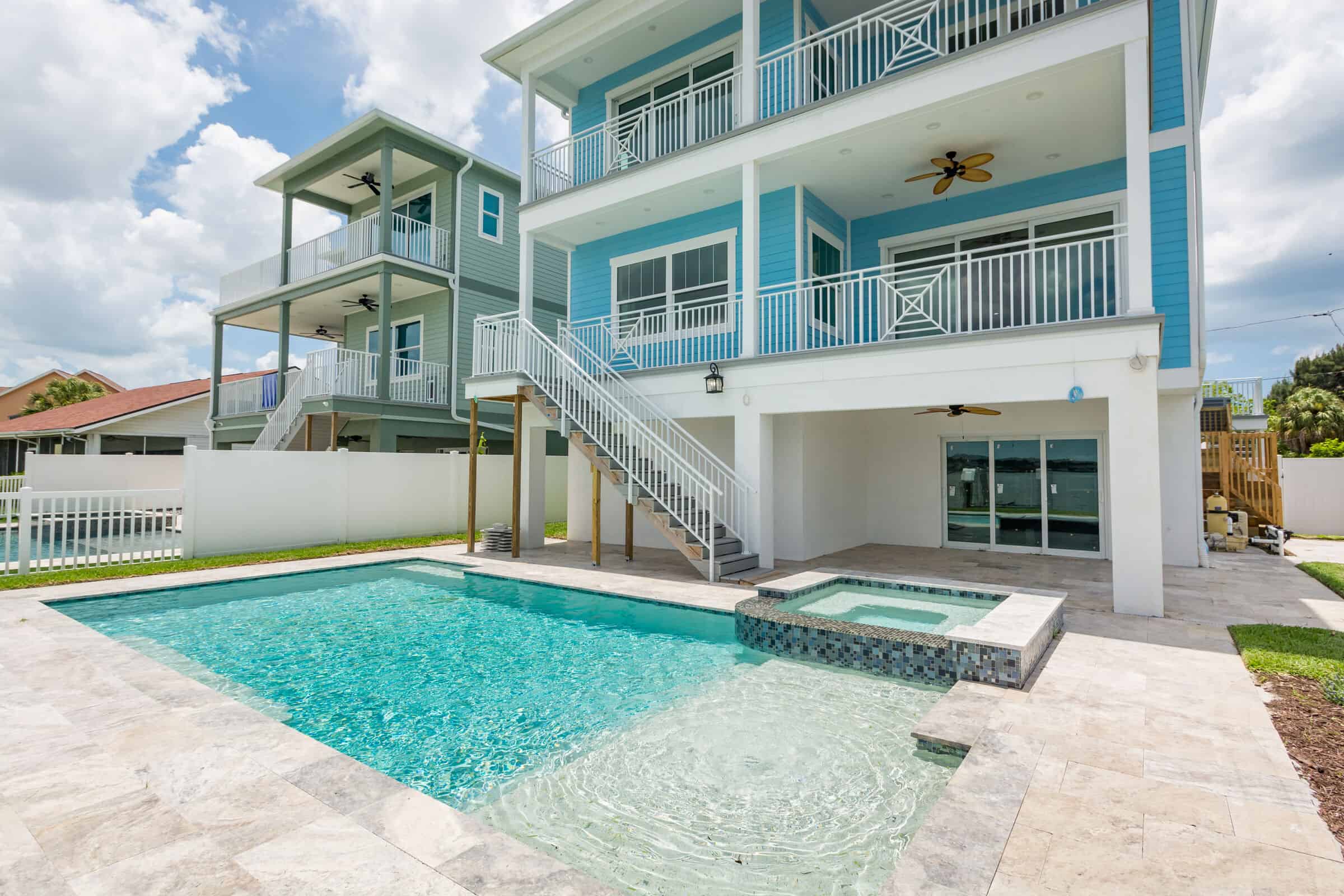 Completed residential construction project