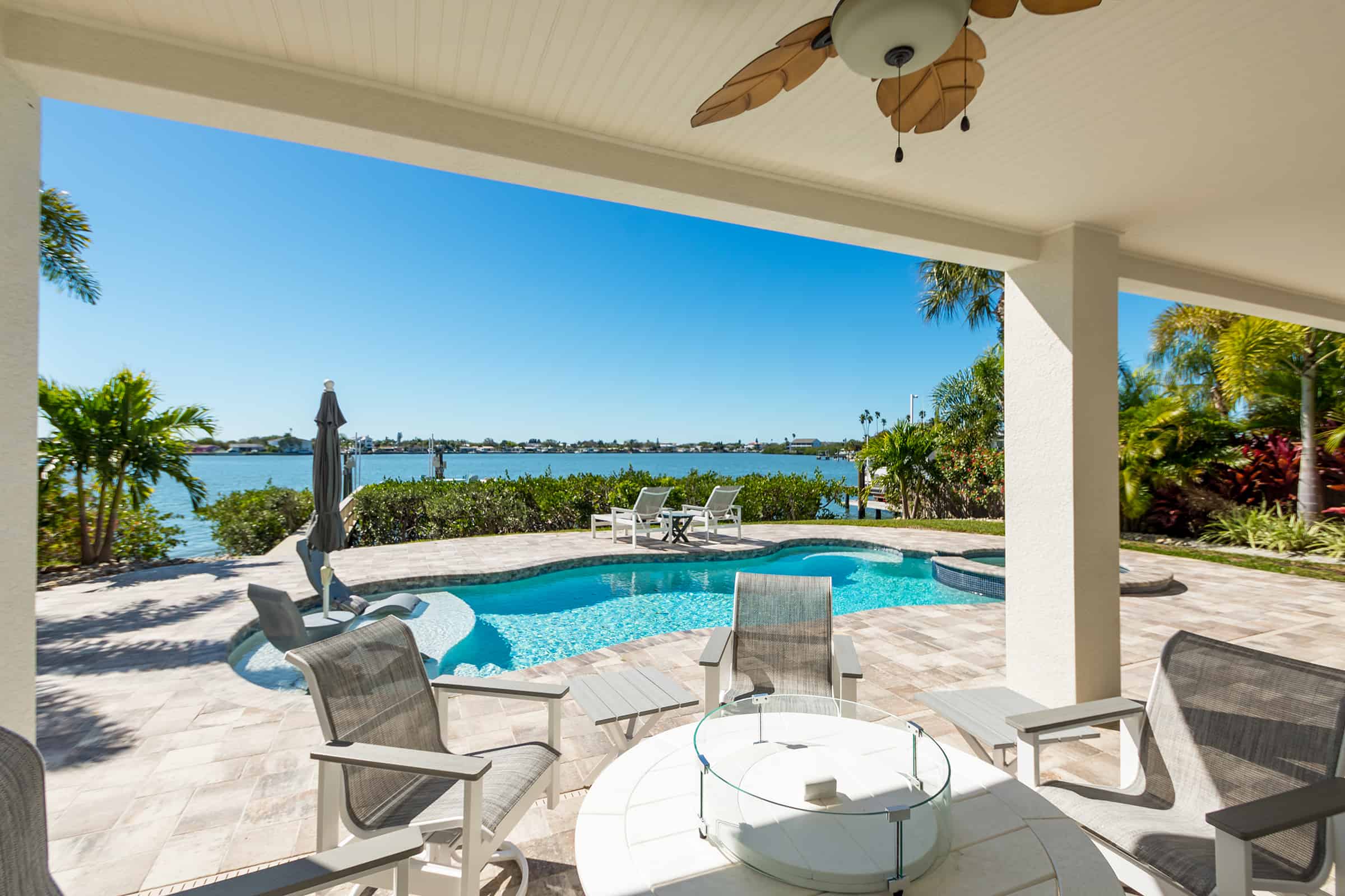 Indian Rocks Beach custom home patio