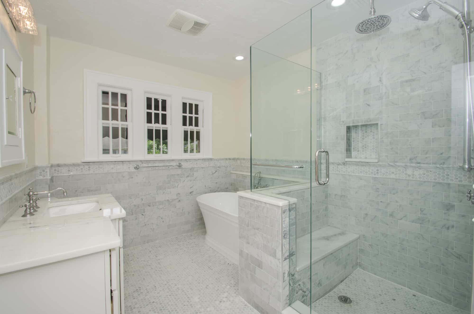 Historic bathroom restoration in St Petersburg Florida