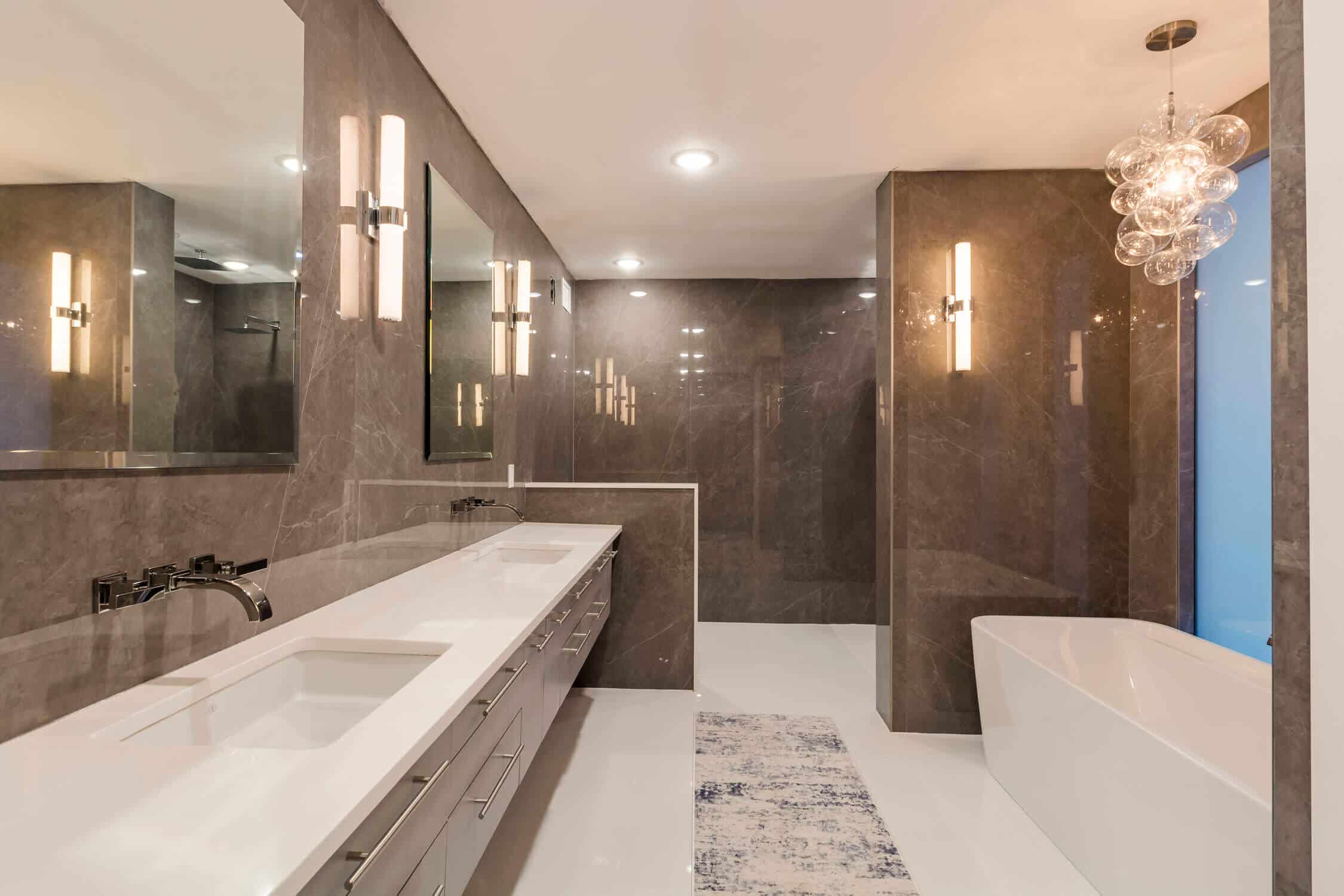 Luxury custom bathroom remodeling project