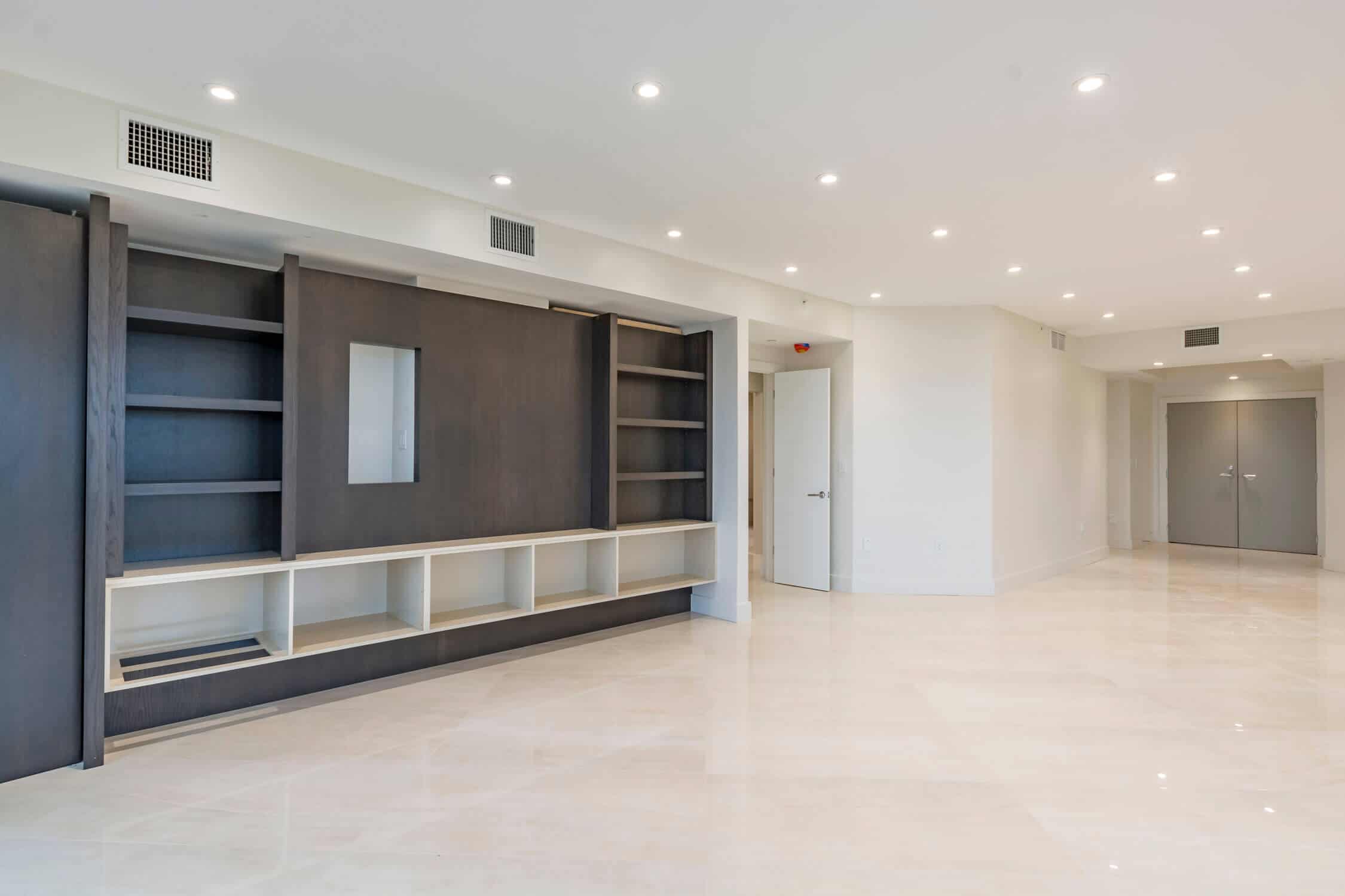 Custom cabinetry in a condo remodeling project