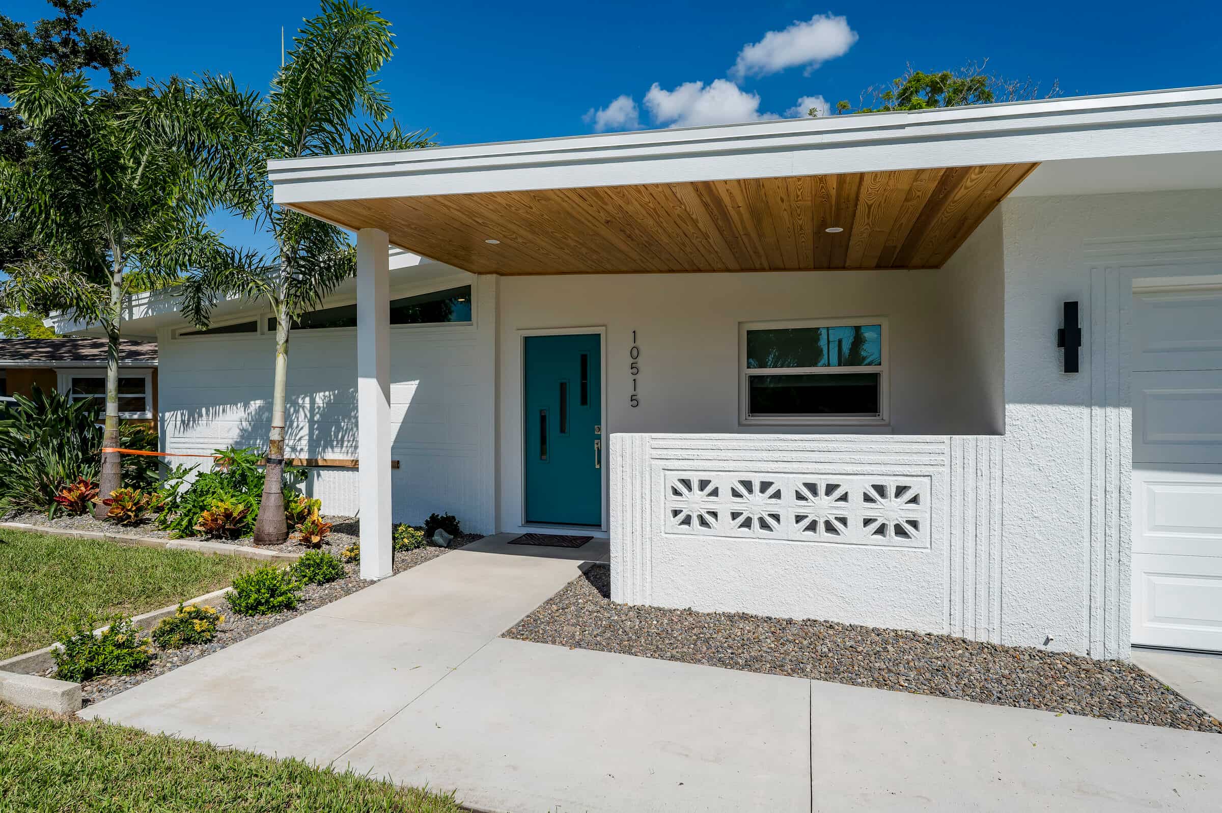 Front entrance of Seminole whole-home renovation