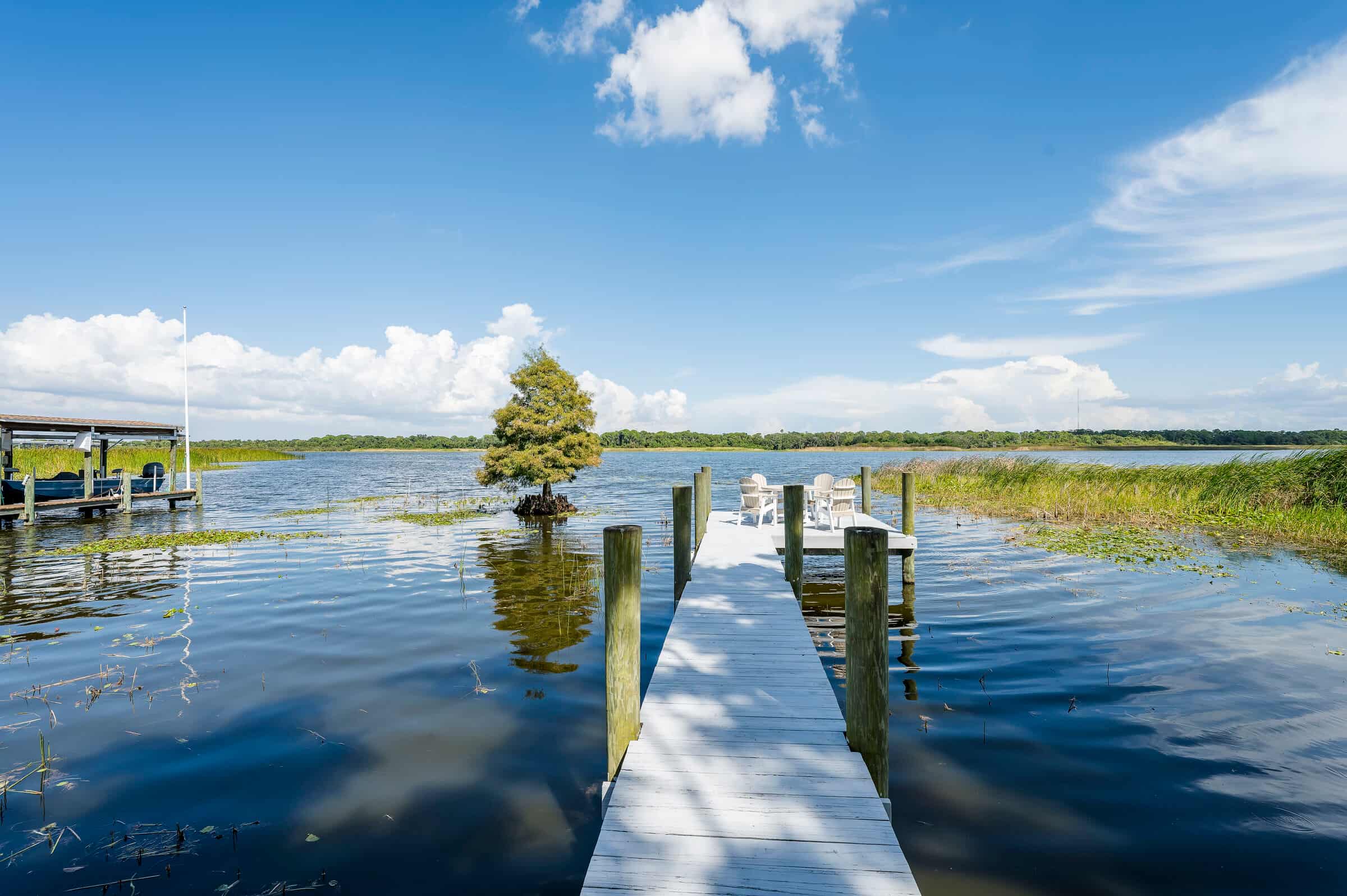 Dock and waterfront view