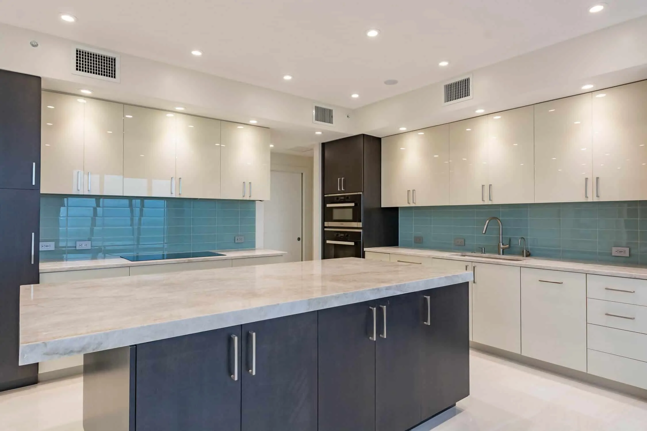 condo kitchen remodel with solid surface counters