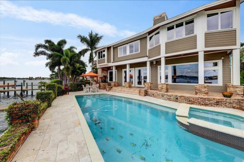 beach house with pool