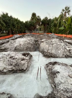 Clearwater Beach Home Builder has rebar in place